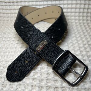 Steve Madden | Men’s Medium Black Textured‎ Leather Belt